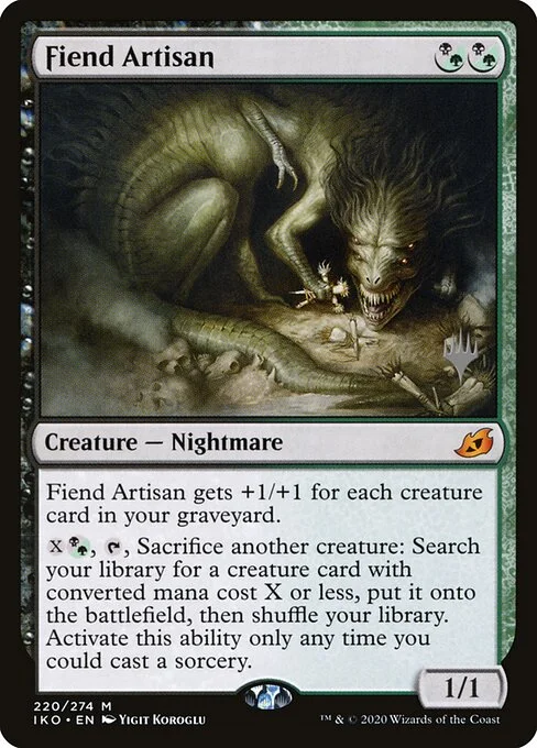 Fiend Artisan, carta Magic di tipo Creature — Nightmare illustrata da Yigit Koroglu