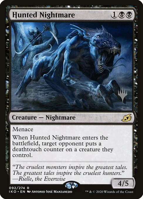 Hunted Nightmare, carta Magic di tipo Creature — Nightmare illustrata da Antonio José Manzanedo