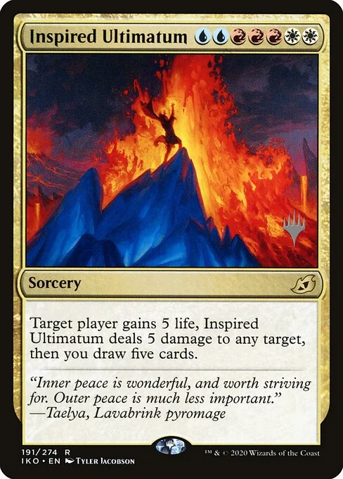 Inspired Ultimatum, carta Magic di tipo Sorcery illustrata da Tyler Jacobson