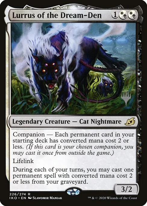 Lurrus of the Dream-Den, carta Magic di tipo Legendary Creature — Cat Nightmare illustrata da Slawomir Maniak