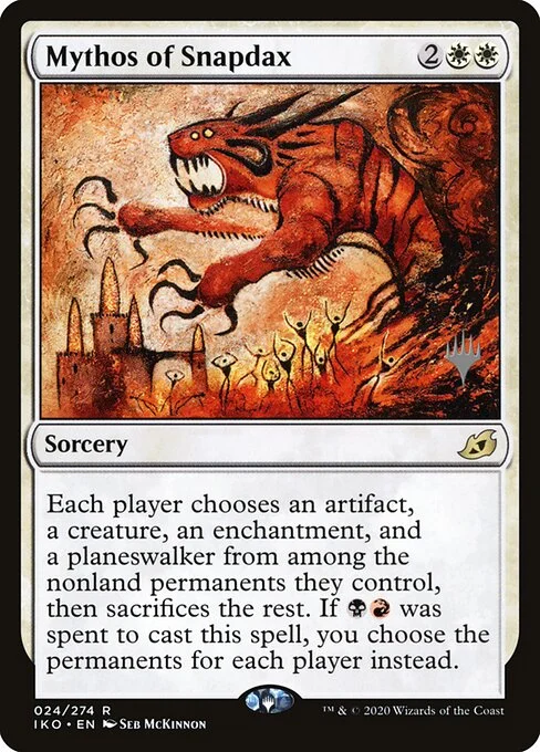 Mythos of Snapdax, carta Magic di tipo Sorcery illustrata da Seb McKinnon