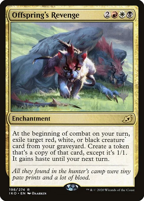 Offspring's Revenge, carta Magic di tipo Enchantment illustrata da Daarken