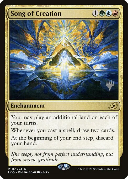Song of Creation, carta Magic di tipo Enchantment illustrata da Noah Bradley