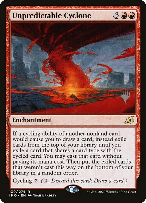 Unpredictable Cyclone, carta Magic di tipo Enchantment illustrata da Noah Bradley