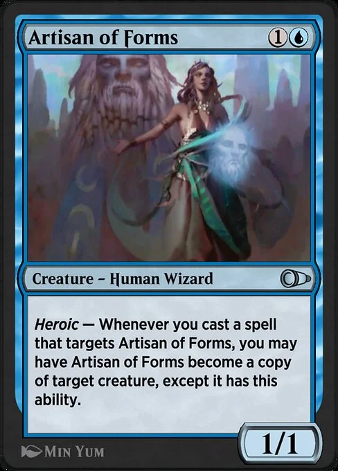 Artisan of Forms, carta Magic di tipo Creature — Human Wizard illustrata da Min Yum