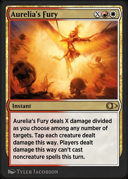Aurelia's Fury, carta Magic di tipo Instant illustrata da Tyler Jacobson