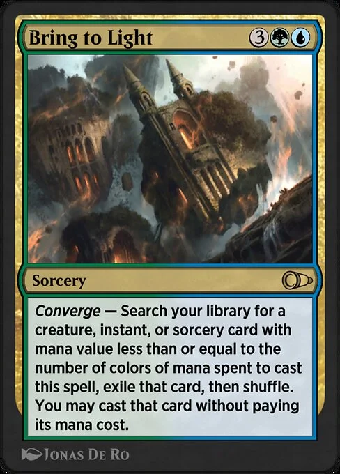 Bring to Light, carta Magic di tipo Sorcery illustrata da Jonas De Ro