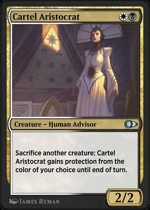 Cartel Aristocrat, carta Magic di tipo Creature — Human Advisor illustrata da James Ryman