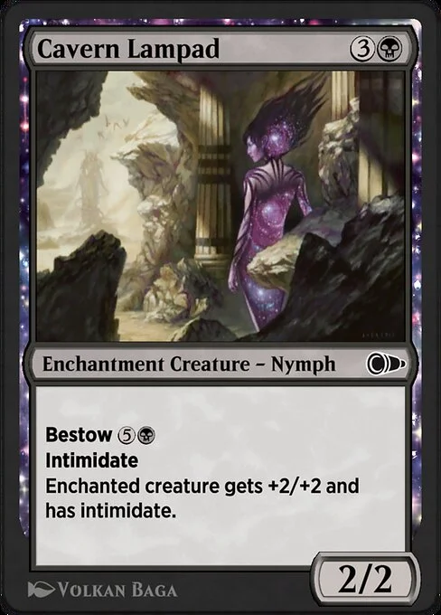 Cavern Lampad, carta Magic di tipo Enchantment Creature — Nymph illustrata da Volkan Baǵa
