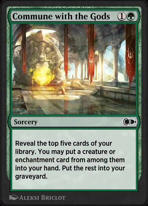 Commune with the Gods, carta Magic di tipo Sorcery illustrata da Aleksi Briclot