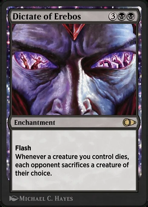 Dictate of Erebos, carta Magic di tipo Enchantment illustrata da Michael C. Hayes