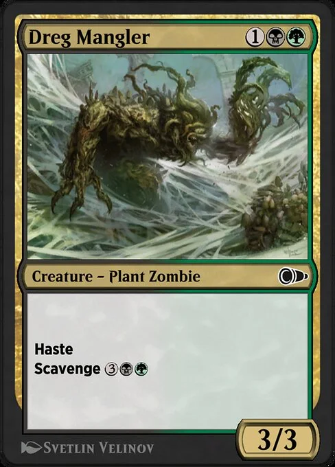 Dreg Mangler, carta Magic di tipo Creature — Plant Zombie illustrata da Svetlin Velinov