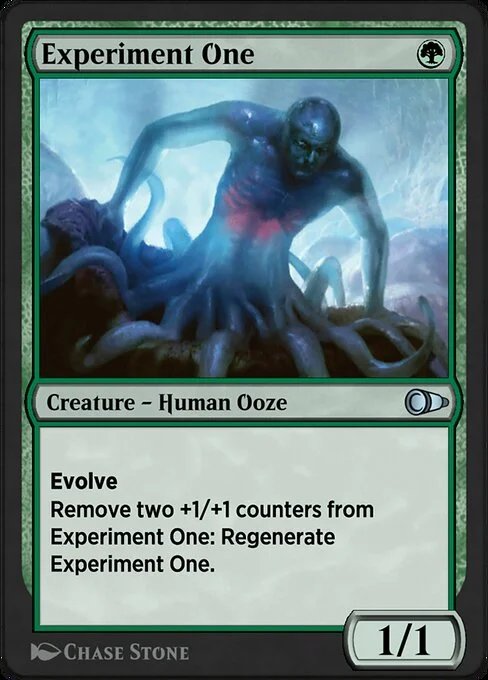 Experiment One, carta Magic di tipo Creature — Human Ooze illustrata da Chase Stone