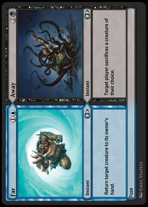Far // Away, carta Magic di tipo Instant // Instant illustrata da Greg Staples