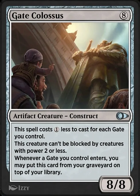 Gate Colossus, carta Magic di tipo Artifact Creature — Construct illustrata da Izzy