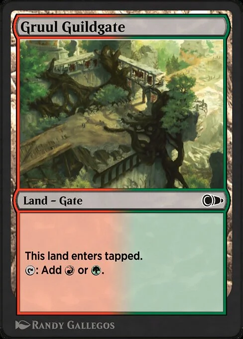 Gruul Guildgate, carta Magic di tipo Land — Gate illustrata da Randy Gallegos