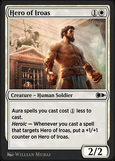 Hero of Iroas, carta Magic di tipo Creature — Human Soldier illustrata da Willian Murai