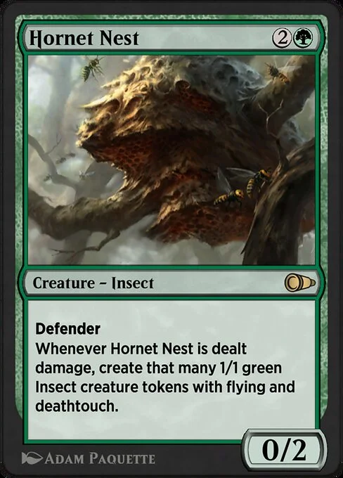 Hornet Nest, carta Magic di tipo Creature — Insect illustrata da Adam Paquette