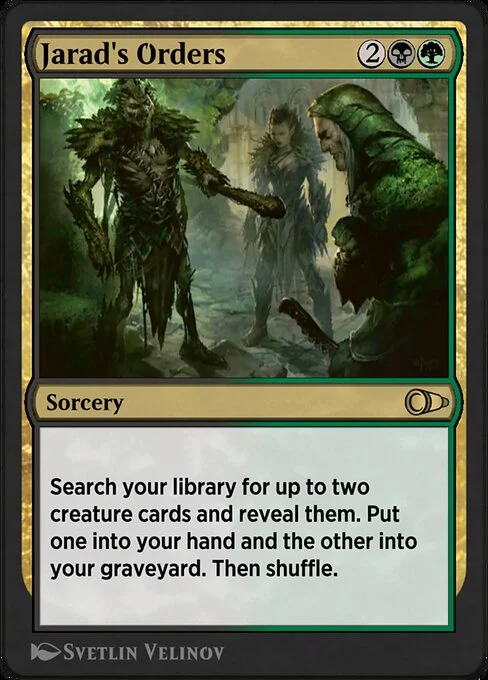 Jarad's Orders, carta Magic di tipo Sorcery illustrata da Svetlin Velinov