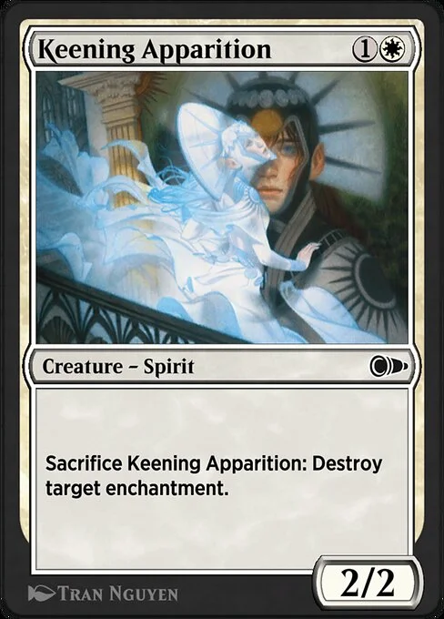 Keening Apparition, carta Magic di tipo Creature — Spirit illustrata da Tran Nguyen