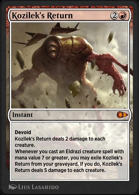 Kozilek's Return, carta Magic di tipo Instant illustrata da Lius Lasahido