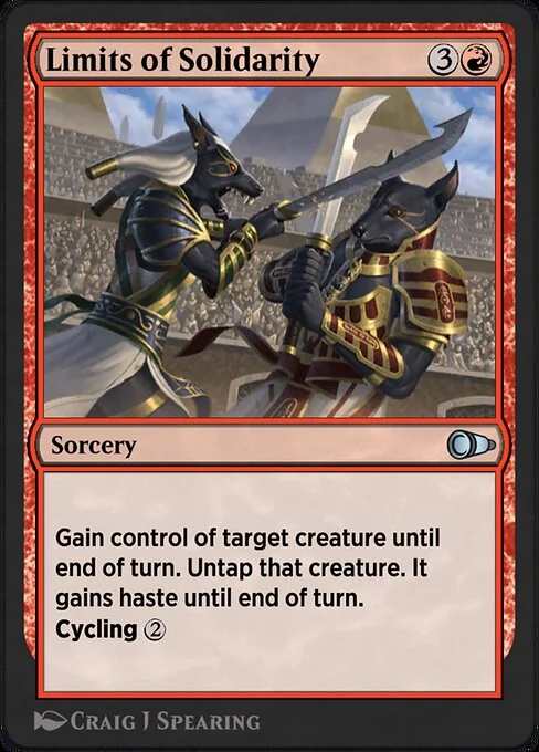 Limits of Solidarity, carta Magic di tipo Sorcery illustrata da Craig J Spearing
