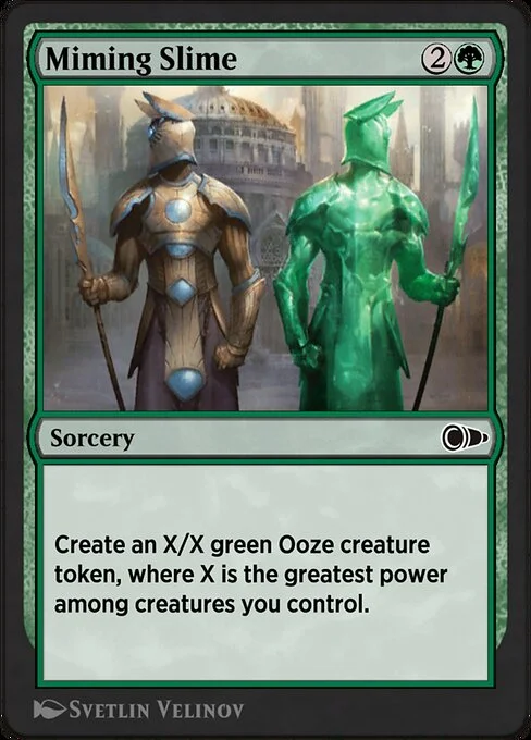 Miming Slime, carta Magic di tipo Sorcery illustrata da Svetlin Velinov