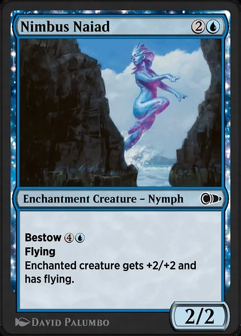Nimbus Naiad, carta Magic di tipo Enchantment Creature — Nymph illustrata da David Palumbo