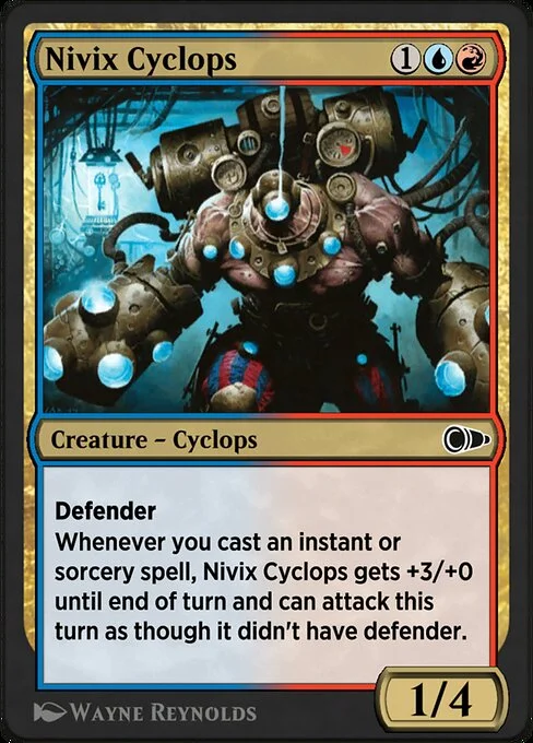 Nivix Cyclops, carta Magic di tipo Creature — Cyclops illustrata da Wayne Reynolds