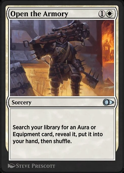 Open the Armory, carta Magic di tipo Sorcery illustrata da Steve Prescott