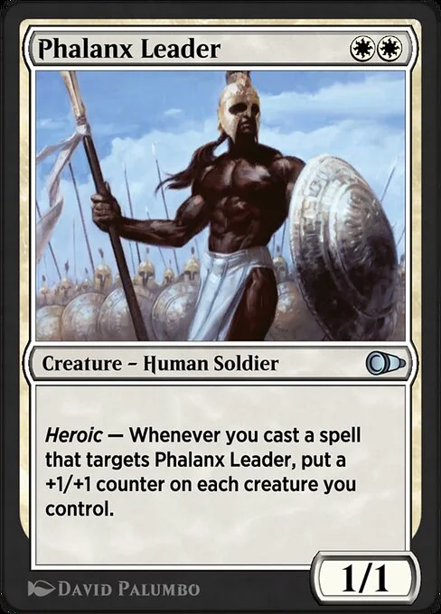 Phalanx Leader, carta Magic di tipo Creature — Human Soldier illustrata da David Palumbo