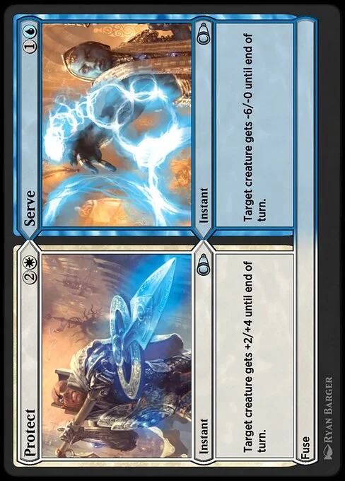 Protect // Serve, carta Magic di tipo Instant // Instant illustrata da Ryan Barger