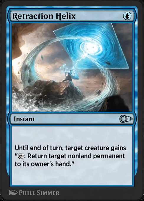 Retraction Helix, carta Magic di tipo Instant illustrata da Phill Simmer