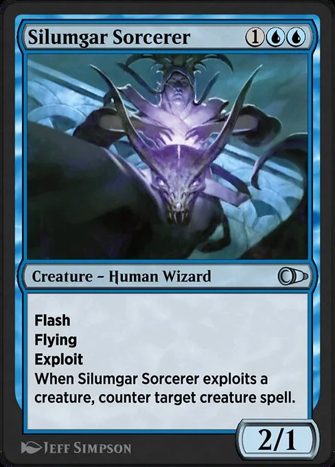 Silumgar Sorcerer, carta Magic di tipo Creature — Human Wizard Sorcerer illustrata da Jeff Simpson