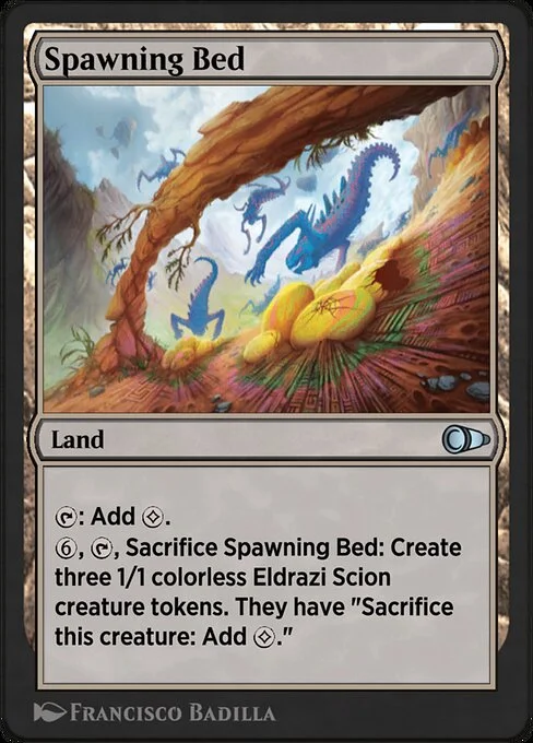 Spawning Bed, carta Magic di tipo Land illustrata da Francisco Badilla