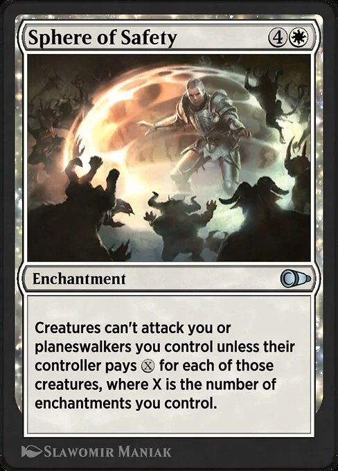 Sphere of Safety, carta Magic di tipo Enchantment illustrata da Slawomir Maniak