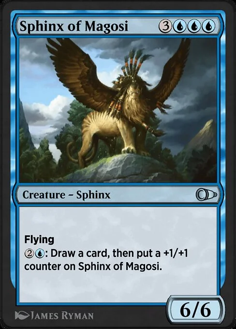 Sphinx of Magosi, carta Magic di tipo Creature — Sphinx illustrata da James Ryman