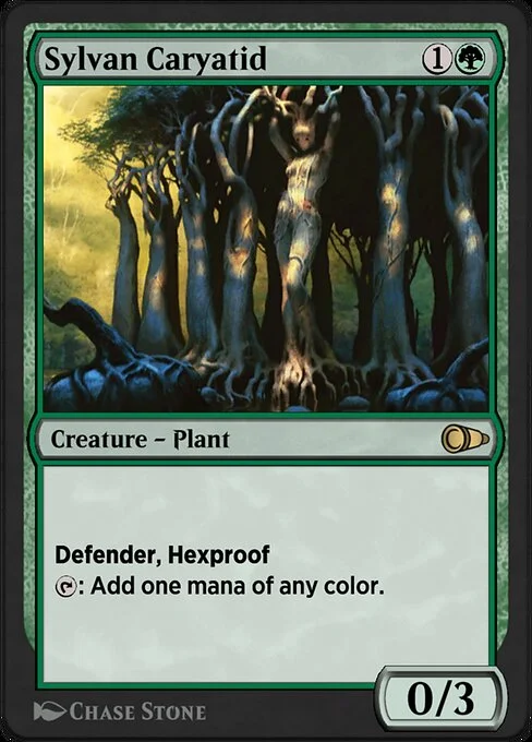 Sylvan Caryatid, carta Magic di tipo Creature — Plant illustrata da Chase Stone