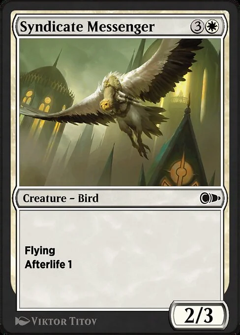 Syndicate Messenger, carta Magic di tipo Creature — Bird illustrata da Viktor Titov