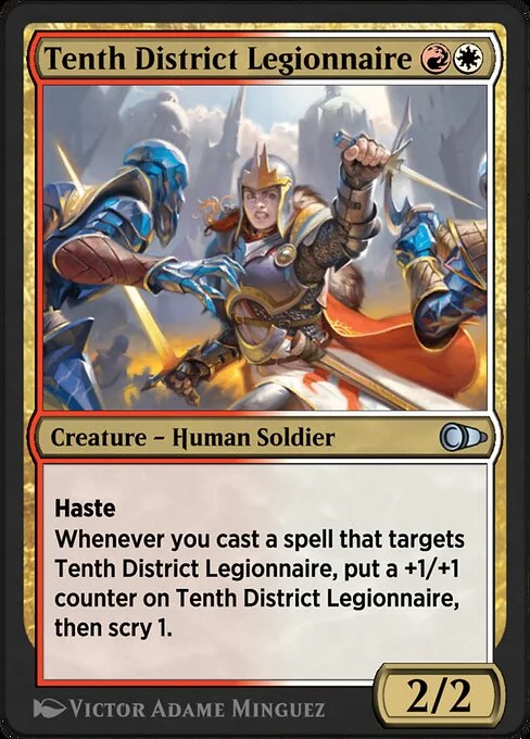 Tenth District Legionnaire, carta Magic di tipo Creature — Human Soldier illustrata da Victor Adame Minguez