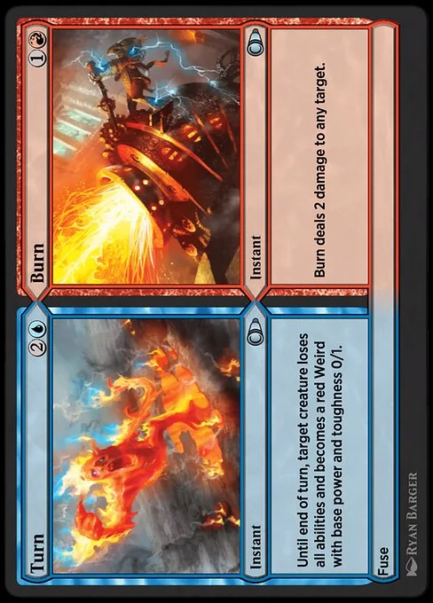 Turn // Burn, carta Magic di tipo Instant // Instant illustrata da Ryan Barger