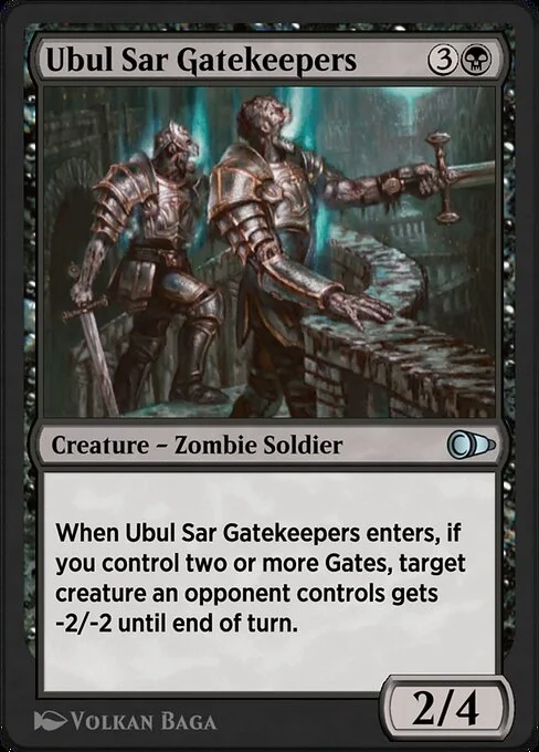 Ubul Sar Gatekeepers, carta Magic di tipo Creature — Zombie Soldier illustrata da Volkan Baǵa