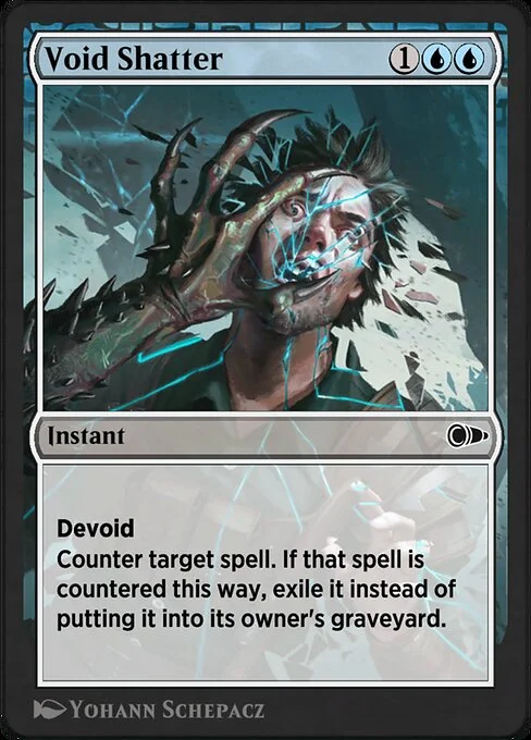 Void Shatter, carta Magic di tipo Instant illustrata da Yohann Schepacz
