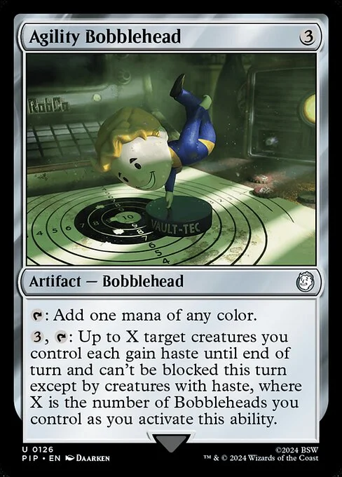 Agility Bobblehead, carta Magic di tipo Artifact — Bobblehead illustrata da Daarken