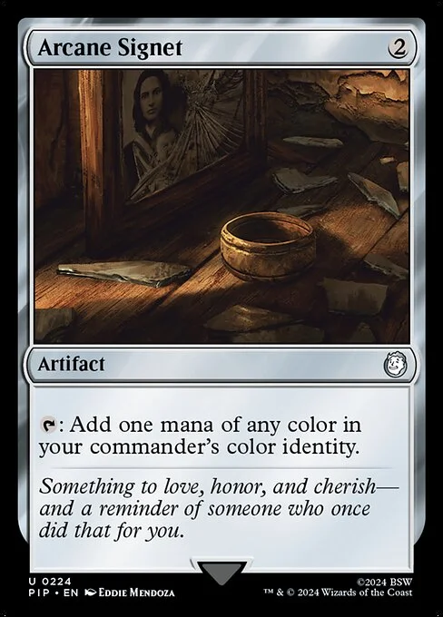 Arcane Signet, carta Magic di tipo Artifact illustrata da Eddie Mendoza