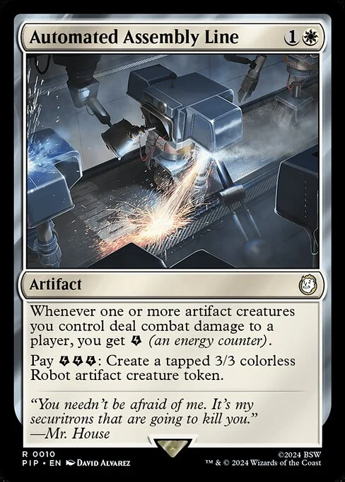 Automated Assembly Line, carta Magic di tipo Artifact illustrata da David Álvarez