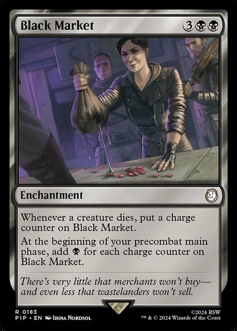 Black Market, carta Magic di tipo Enchantment illustrata da Irina Nordsol