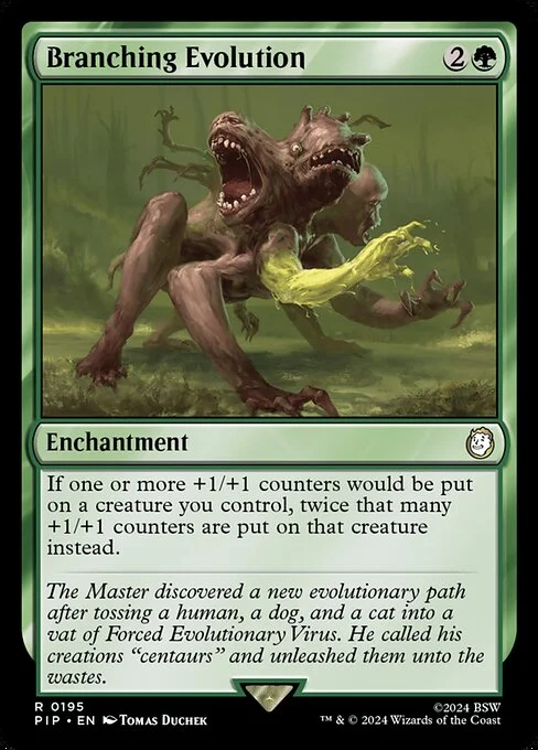 Branching Evolution, carta Magic di tipo Enchantment illustrata da Tomas Duchek