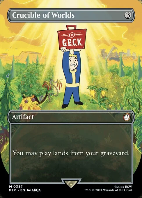 Crucible of Worlds, carta Magic di tipo Artifact illustrata da AKQA