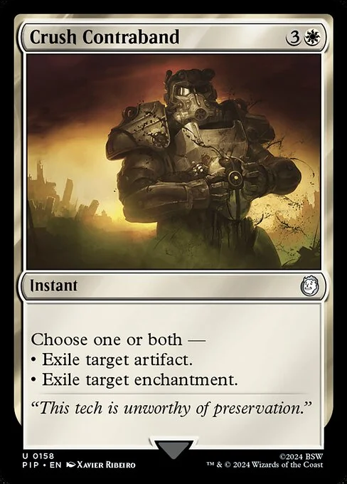 Crush Contraband, carta Magic di tipo Instant illustrata da Xavier Ribeiro
